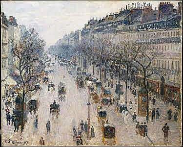Camille Pissarro - Boulevard Montmartre, una mañana de invierno.
