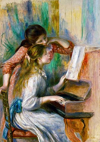 Renoir-Jóvenes tocando el piano