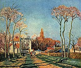 Camille Pizarro - Entrada al pueblo de Voisins.