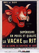 Affiche Bel et bon vache qui rit, leon Bel