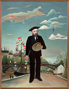 Henri Rousseau - Yo mismo: Retrato - paisaje.