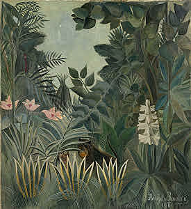 Henri Rousseau - La jungla ecuatoriana.