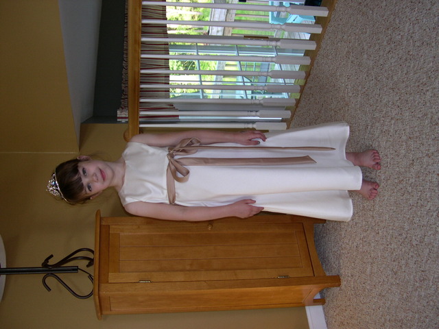 I was a flower girl.