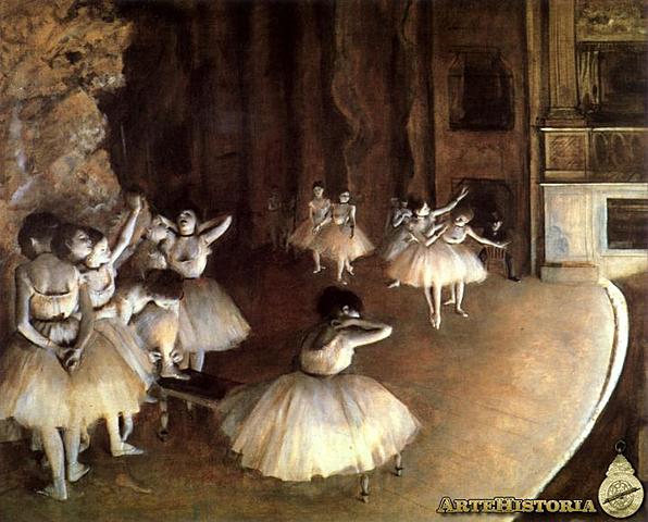 Edgar Degas-Ensayo de ballet-Impresionista