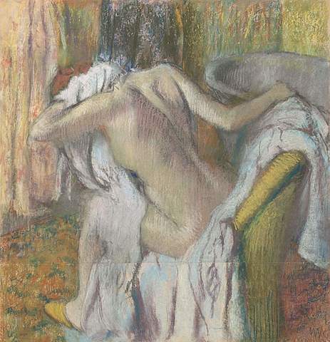 Edgar Degas-Después del baño-Impresionista
