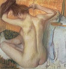 Edgar Degas-Woman Combing Her Hair-Impresionista