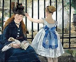 Édouard Manet-El ferrocarril-Impresionista