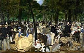 Édouard Manet-La música en las Tullerías-Impresionista