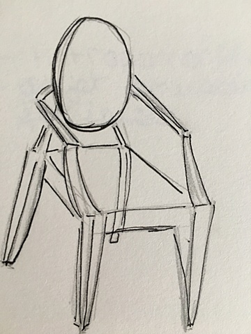 chaise Louis Ghost, Philippe Starck, 2002