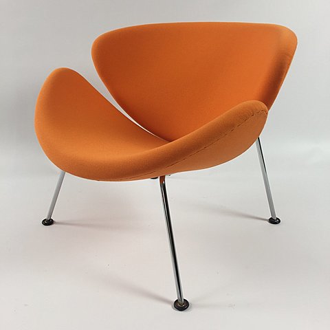 Chaise Orange Slice de Pierre Paulin.