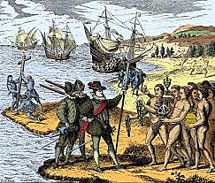 Découverte d'un monde nouveau par Cristophe Colomb