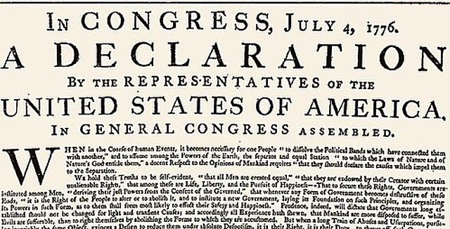 The Declaration of Independence
