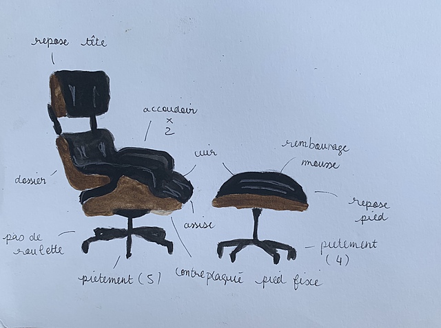 Loung Chair/ Fauteuil Eames Ray et Charles