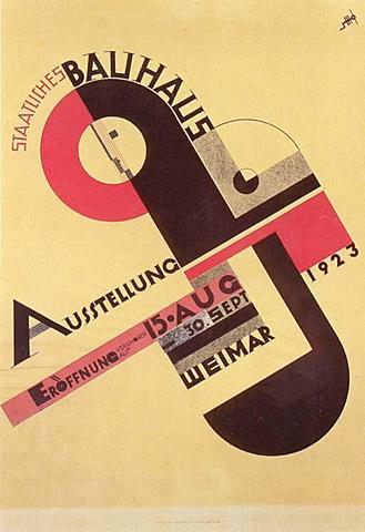 Affiche exposition du Bauhaus