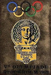 A. Bortzells TR. A. B. Stockholm affiche Jeux Olympiques par A. Bortzells TR. A. B. Stockholm