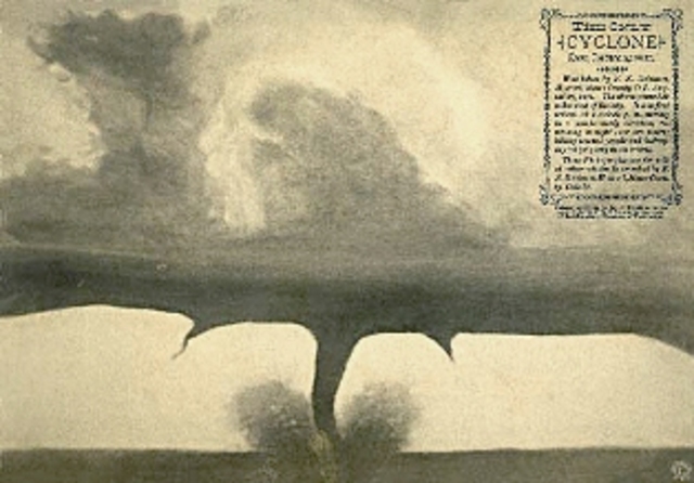 First image of a tornado