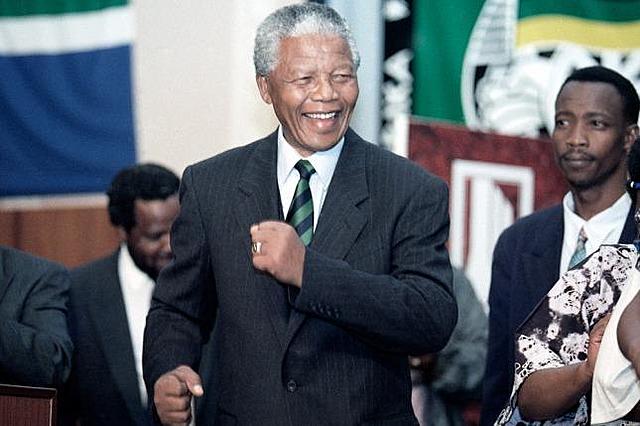 Elección de Nelson Mandela como presidente de Sudáfrica