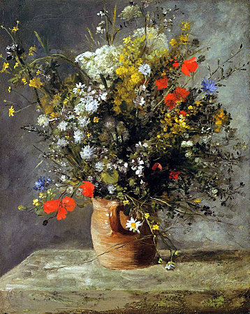 Fleurs dans un vase (Pierre-Auguste Renoir)