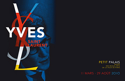 affiche Yves Saint Laurent pour la retrospective