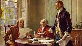The writing of the declaration of rights and grievances