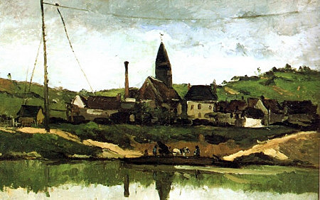 Vue de Bonnieres (Paul Cézanne)