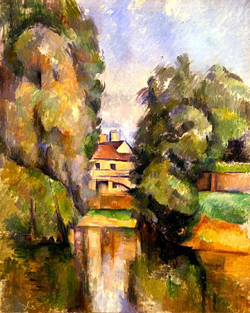 Country House by a River (Paul Cézanne)