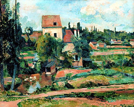 Le moulin sur la Couleuvre à Pontoise (Paul Cézanne)