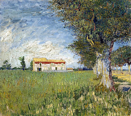 "Casa en campo de trigo"  (Vincent van Gogh)