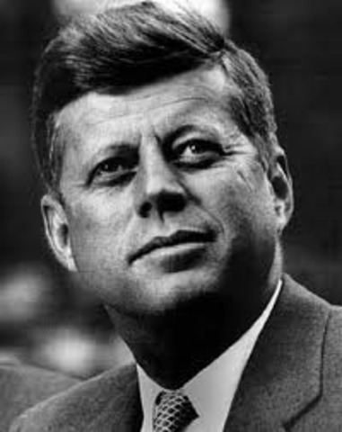John F Kennedy was sworn in as the 34th President of the United States