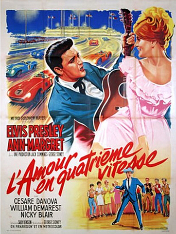 Affiche de cinéma «&nbsp;l’amour en quatrième vitesse&nbsp;»