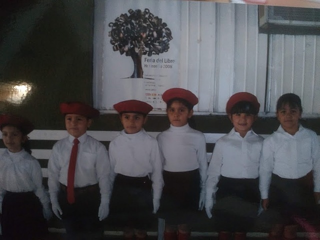 Fui parte de la escolta en primero de primaria