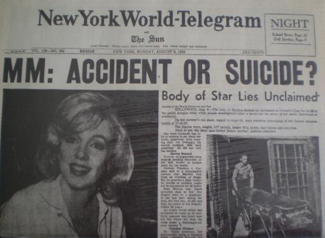 Maryline monroe found dead!