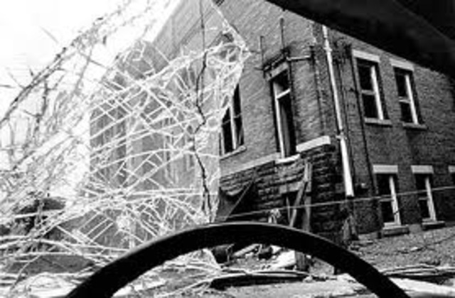 Four young girls (Denise McNair, Cynthia Wesley, Carole Robertson, and Addie Mae Collins) attending Sunday school are killed when a bomb explodes at the Sixteenth Street Baptist Church,