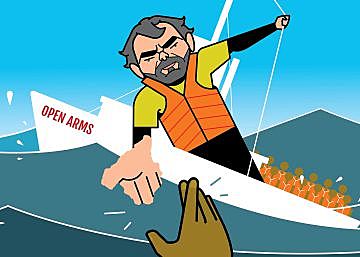 És bloquejat el barco de Open arms (Social)