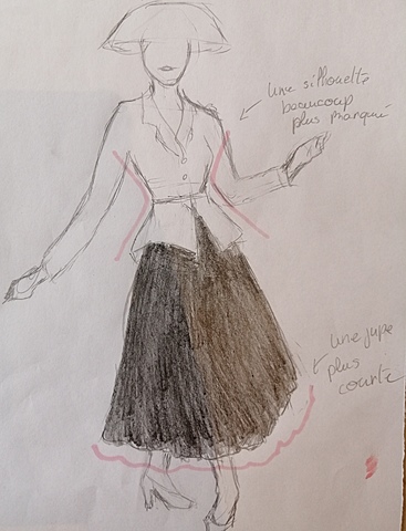 croquis dior new look