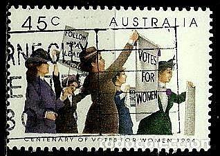 EL DERECHO A EL VOTO FEMENINO EN AUSTRALIA