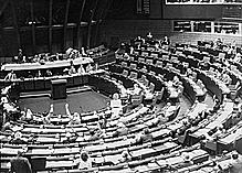 First election of the European parliament with universal suffrage