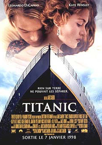 Affiche publicitaire de Titanic