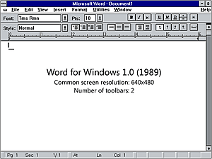WORD PARA WINDOWS 1.0 Y 2