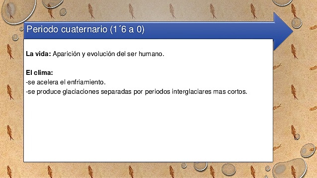 periodo Cuaternario