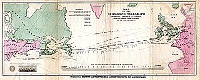 1er Cable submarino transatlántico intercontinental