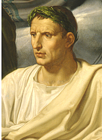 Julius Caesar and his army went to war