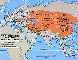 Kublai Khan rules Mongol Empire