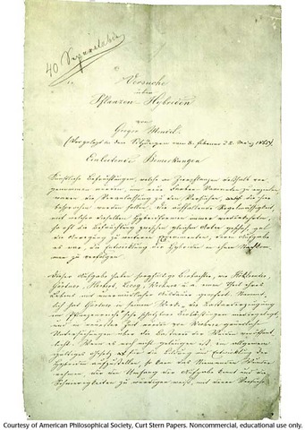 Mendel's experiments are "rediscovered"