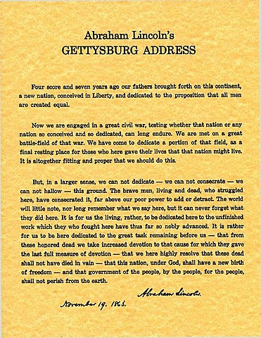 Gettysburg Address