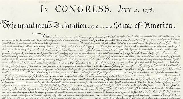 The Declaration of Independence