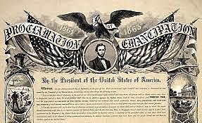 Emancipation of slaves