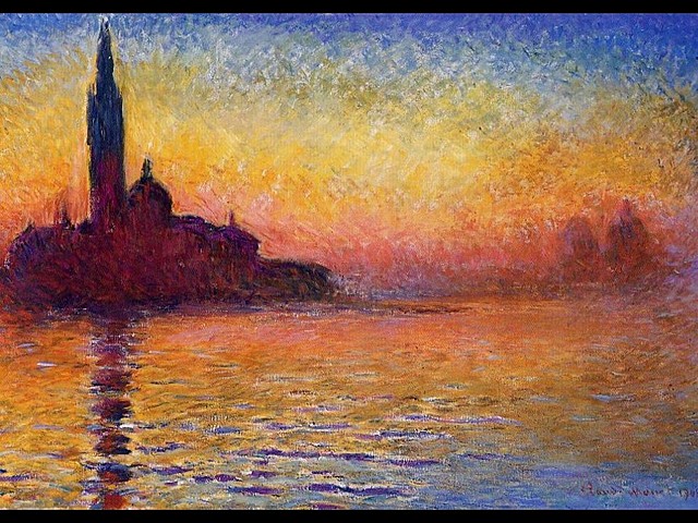 Crepúsculo en Venecia, por Claude Monet