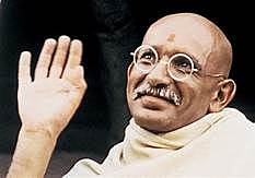 Gandhi hace protestas en la India