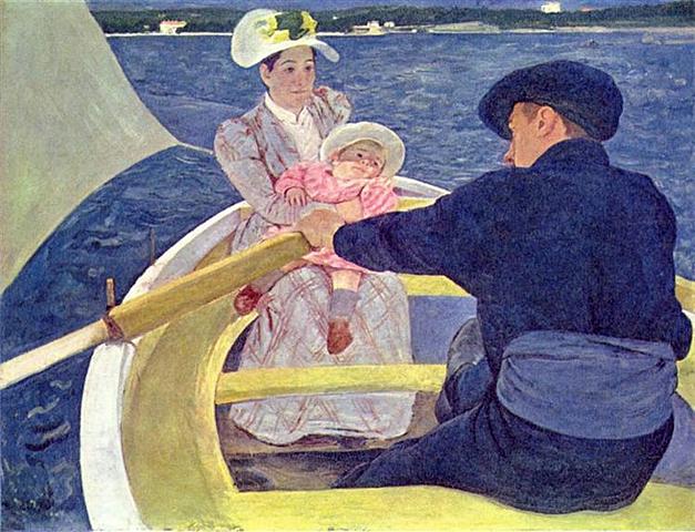 The Boating Party por Mary Cassatt